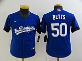 Youth Dodgers 50 Mookie Betts Royal 2021 City Connect Cool Base Jersey1,baseball caps,new era cap wholesale,wholesale hats